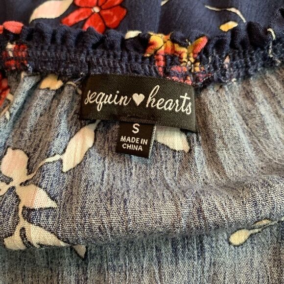 Floral Off the Shoulder Romper NWT - Picture 4 of 5